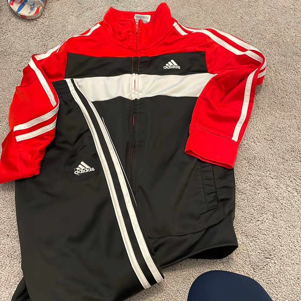 Adidas track suit size 7